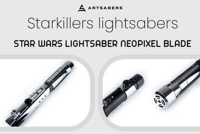 A Look Down On the Star Wars Mandalorian Dark Saber Lightsaber