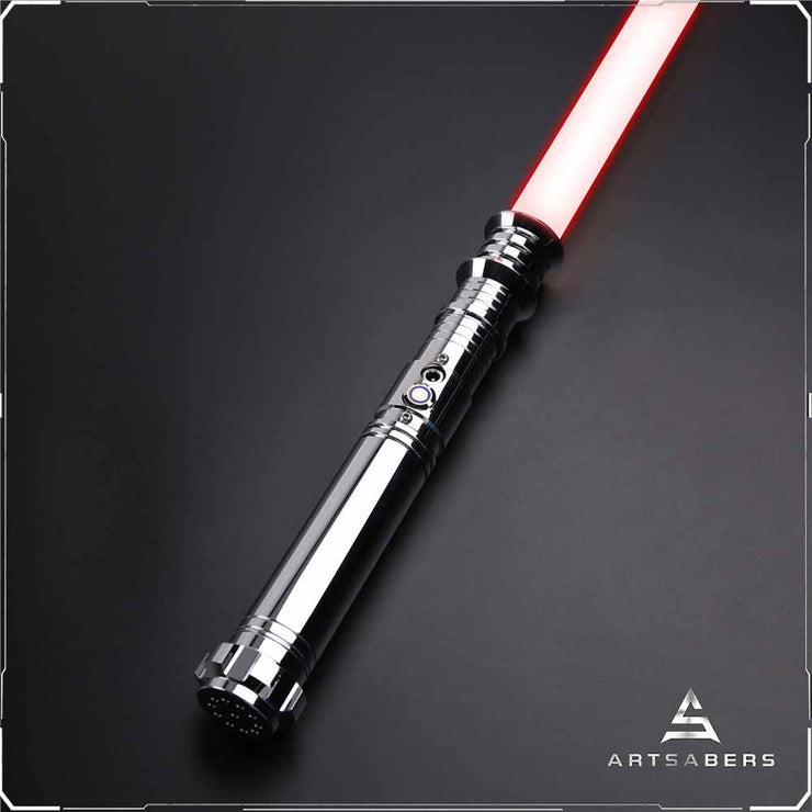 Silver R Saber Base Lit saber For Heavy Dueling ARTSABERS