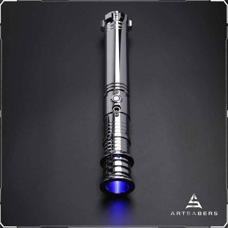 Silver R Saber Base Lit saber For Heavy Dueling ARTSABERS