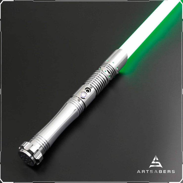 Silver Sonex saber Base Lit saber For Heavy Dueling ARTSABERS