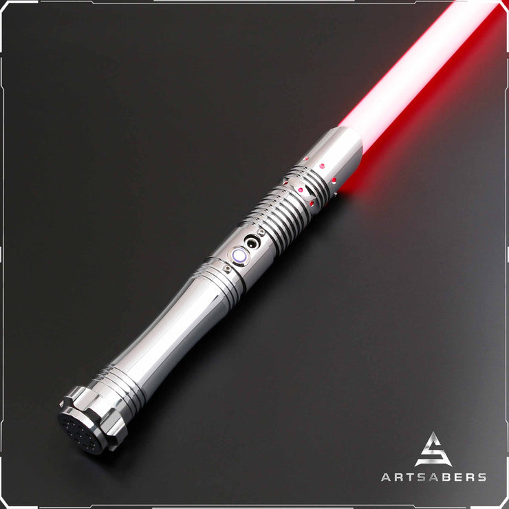 Silver Sonex saber Base Lit saber For Heavy Dueling ARTSABERS