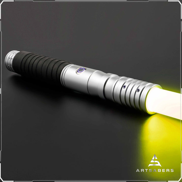 Silver VL Saber  Base Lit saber For Heavy Dueling ARTSABERS