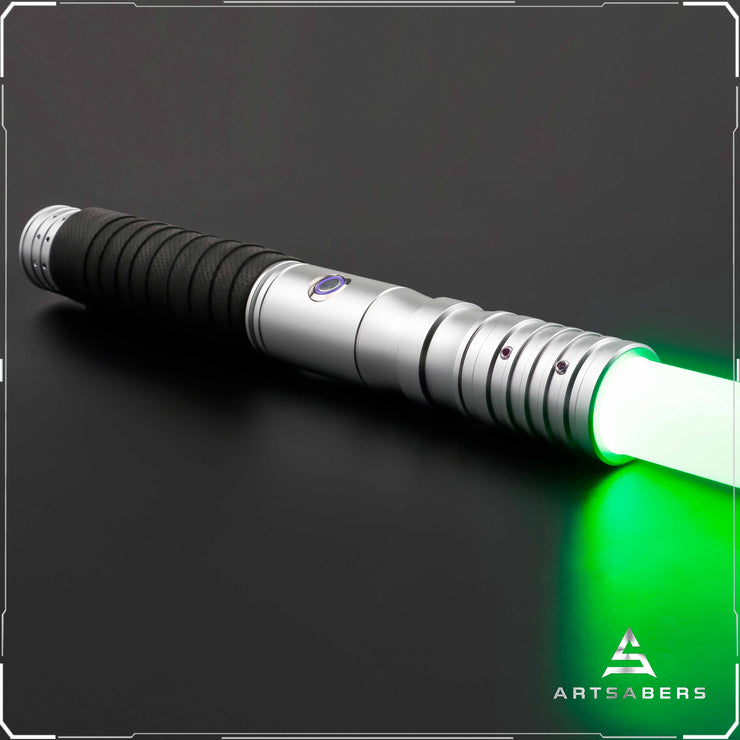 Silver VL Saber  Base Lit saber For Heavy Dueling ARTSABERS