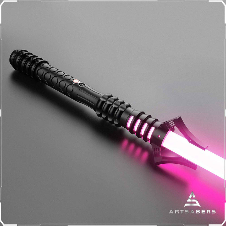 Black Crusher Base lit Blade saber Force FX Heavy Dueling saber ARTSABERS