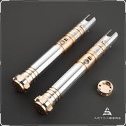 Gold Hammer Double Bladed saber Star Wars saber ARTSABERS