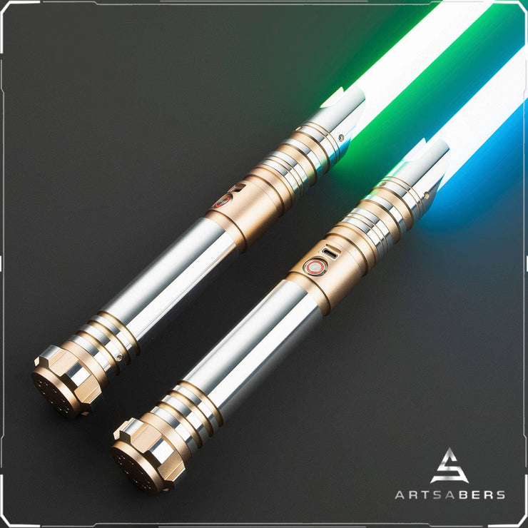 Gold Hammer Double Bladed saber Star Wars saber ARTSABERS