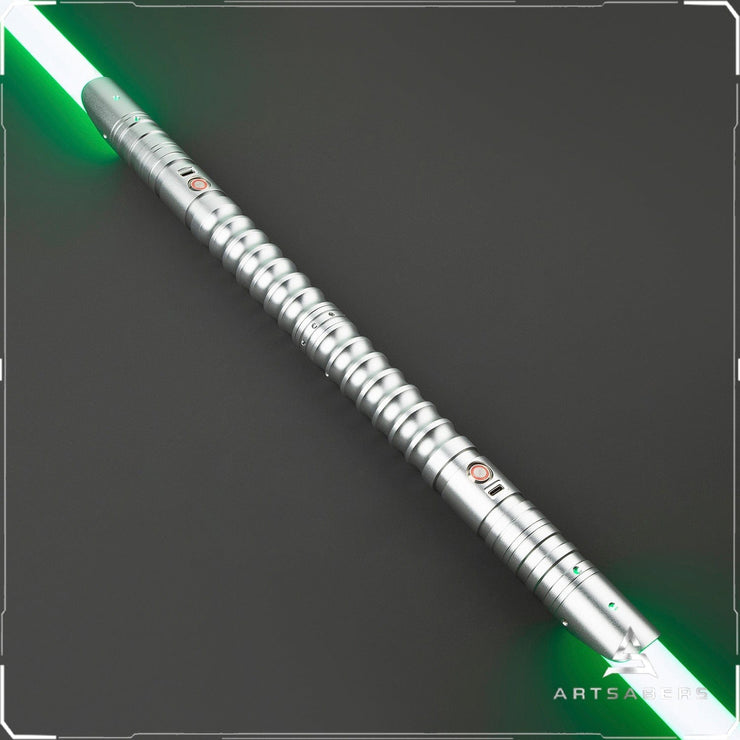 Silver Simplex V3 Double Bladed saber Star Wars saber ARTSABERS