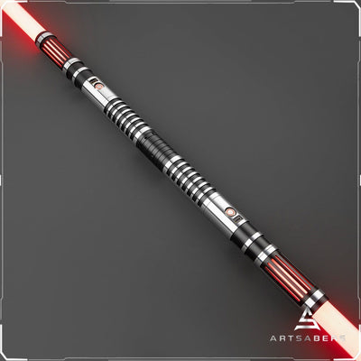 Silver Chaser Double Bladed saber Star Wars saber ARTSABERS