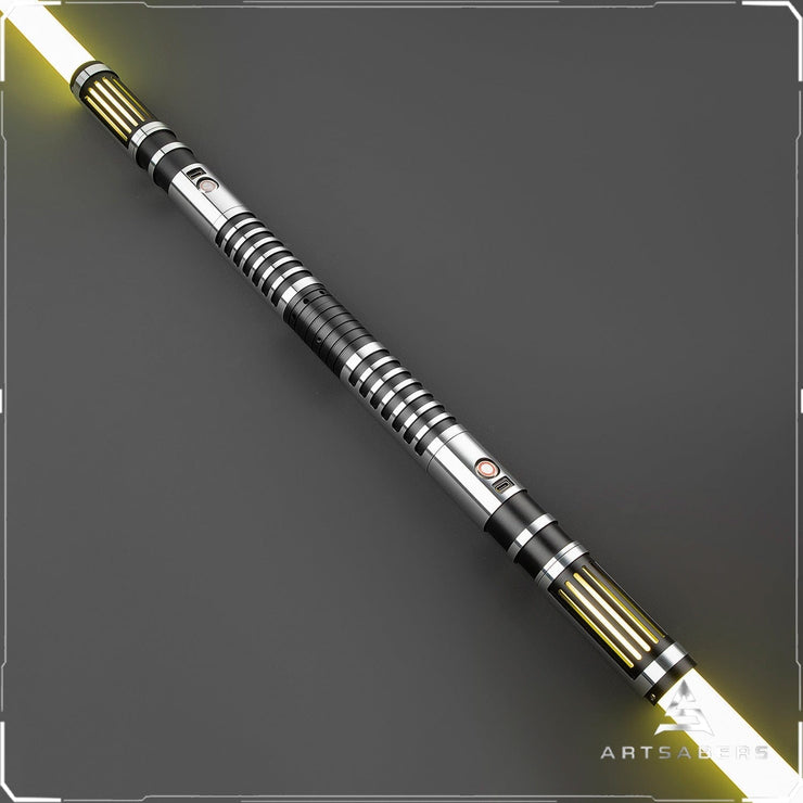 Silver Chaser Double Bladed saber Star Wars saber ARTSABERS