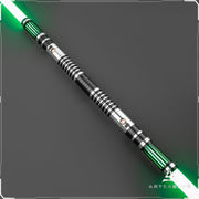 Silver Chaser Double Bladed saber Star Wars saber ARTSABERS