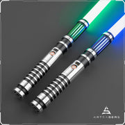 Silver Chaser Double Bladed saber Star Wars saber ARTSABERS