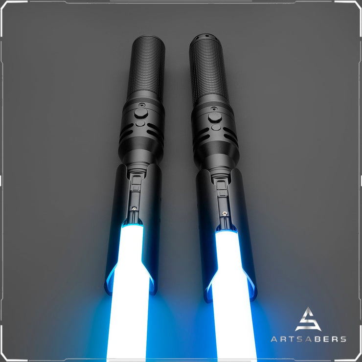 Fallen Order Neopixel saber STAFF with 2 Blades & Hard Case (22 Fonts, XenoPixel V2 or Proffieboard 2.2)