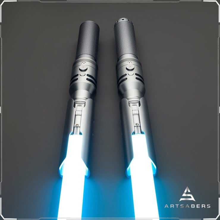 Fallen Order Neopixel saber STAFF with 2 Blades & Hard Case (22 Fonts, XenoPixel V2 or Proffieboard 2.2)