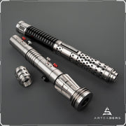 Asajj Ventress and DM saber Double Bladed saber Neopixel saber ARTSABERS